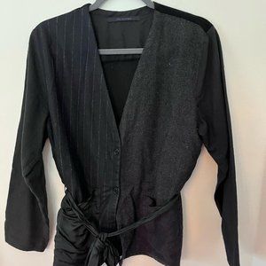 Size 10 Mixed Media Black Elsa Estergie Jacket
